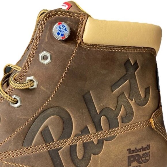 Timberland PRO Men's 6" PBR Pabst Gridworks Soft Toe Waterproof Boot - Picture 4 of 11